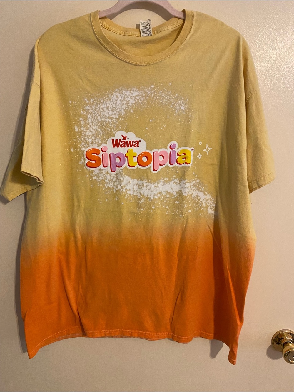 Wawa Yellow to Orange Gradient Siptopia Short Sleeve Tee